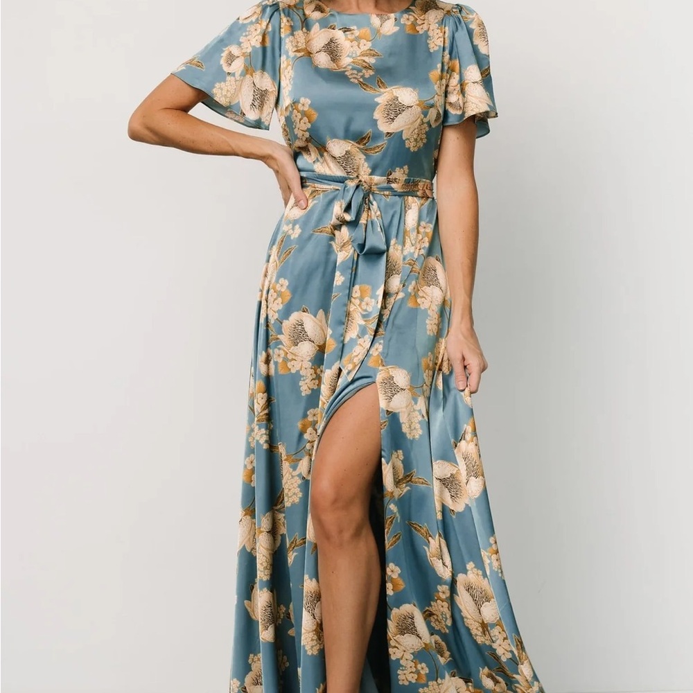 Baltic Born Blue Floral Maxi Dress